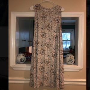 Loft patterned dress size large
